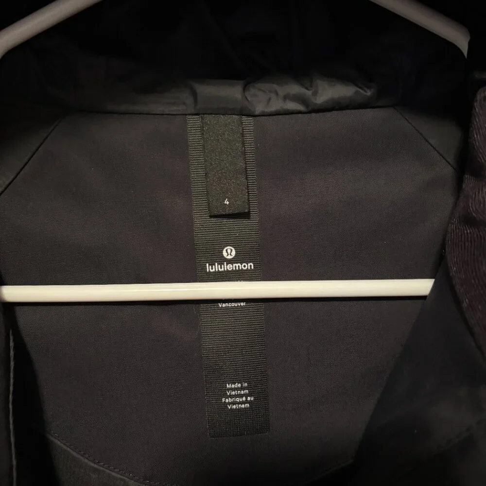 lululemon athletica Black Hooded Utility Jacket